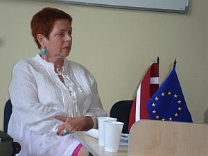 Ганна Решина на конференции в БМА. Рига. 07.06.2013.